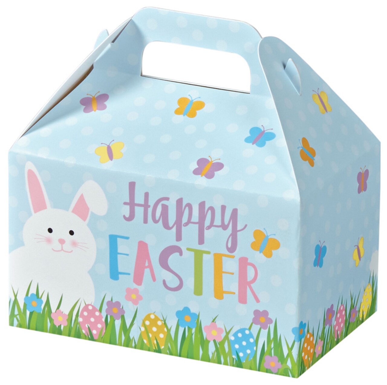 Pack/6: Happy Easter Party Favor Gable Box - 6 x 3-3/4 x 3-1/2"